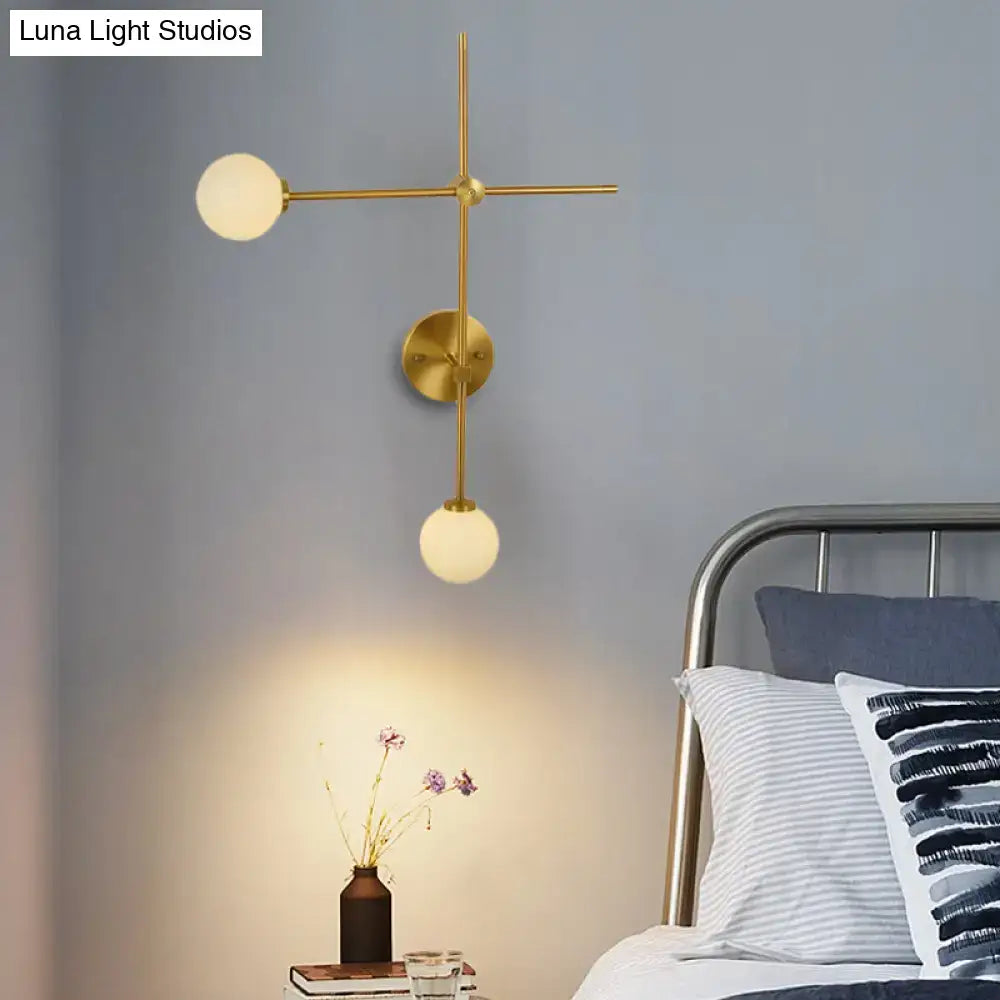 Gold Glass Wall Lamp