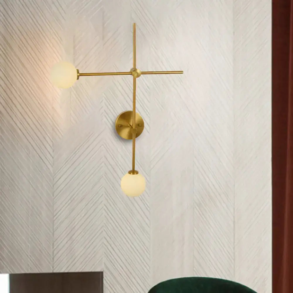 Gold Glass Wall Lamp