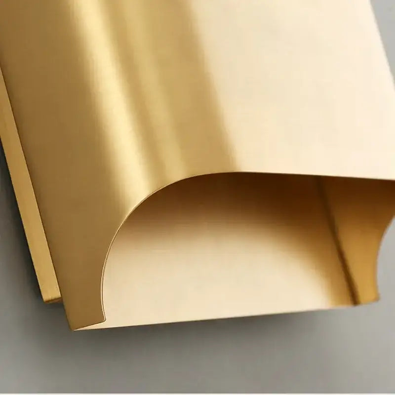 Gold Minimalist Wall Lamp Copper Construction