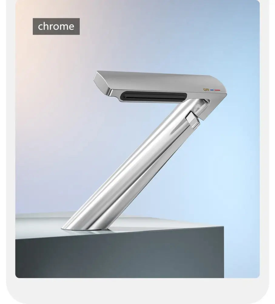 Chrome Waterfall Basin Faucet Single-Handle