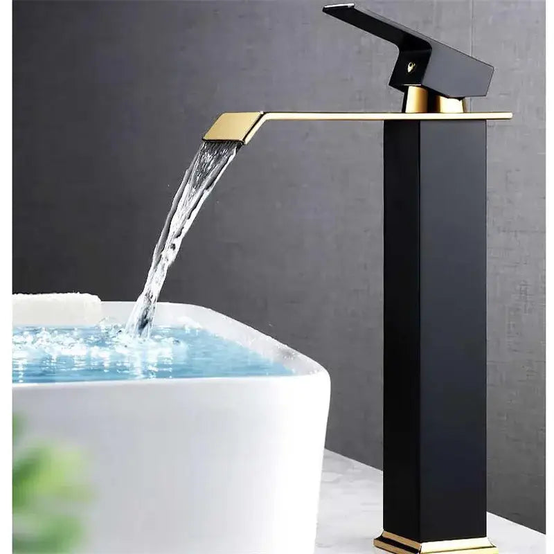 Gold Mixer Bathroom Faucet