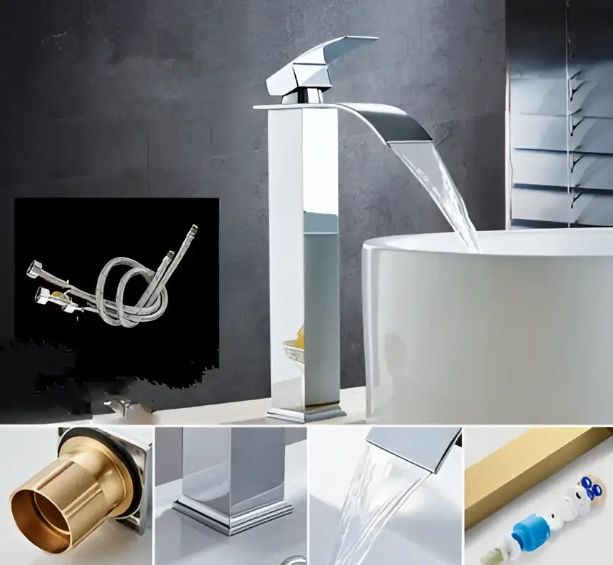 Gold Mixer Bathroom Faucet