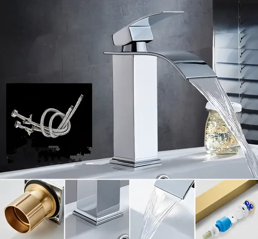 Gold Mixer Bathroom Faucet
