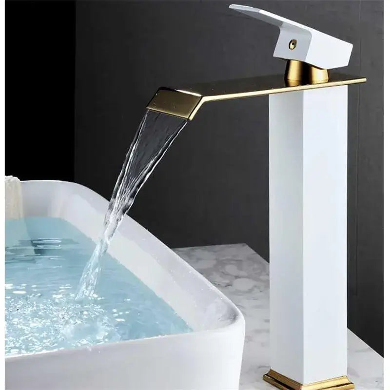 Gold Mixer Bathroom Faucet