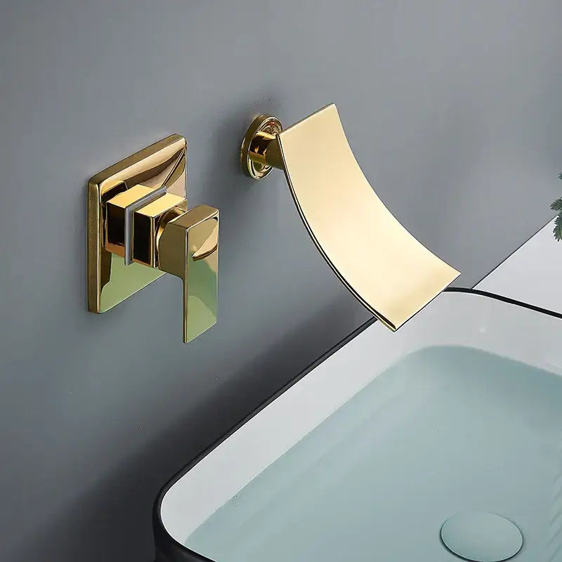 Gold Wall Mount Faucet