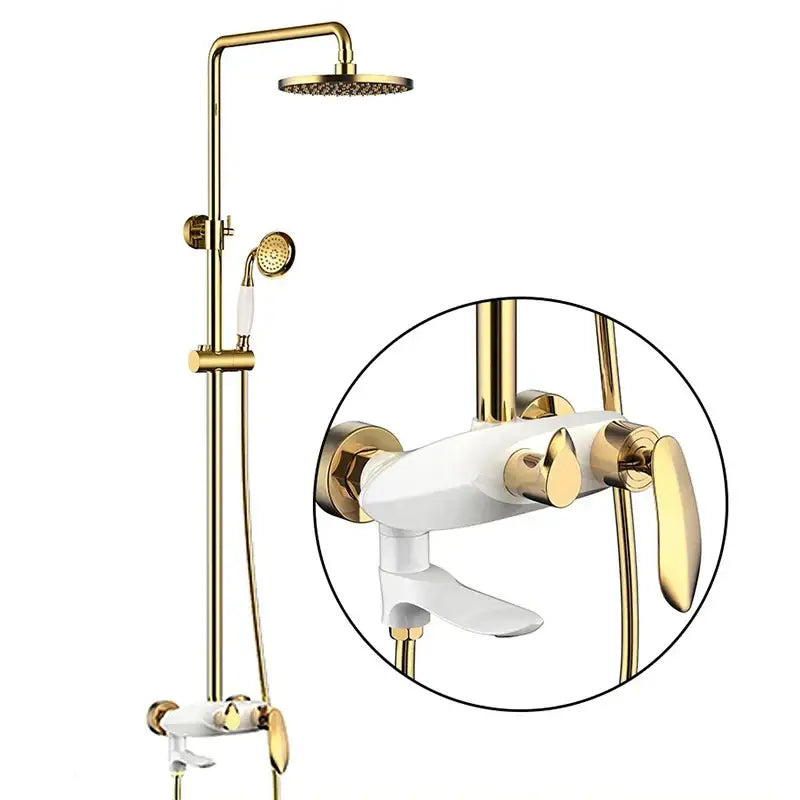 Gold Shower Faucet Set