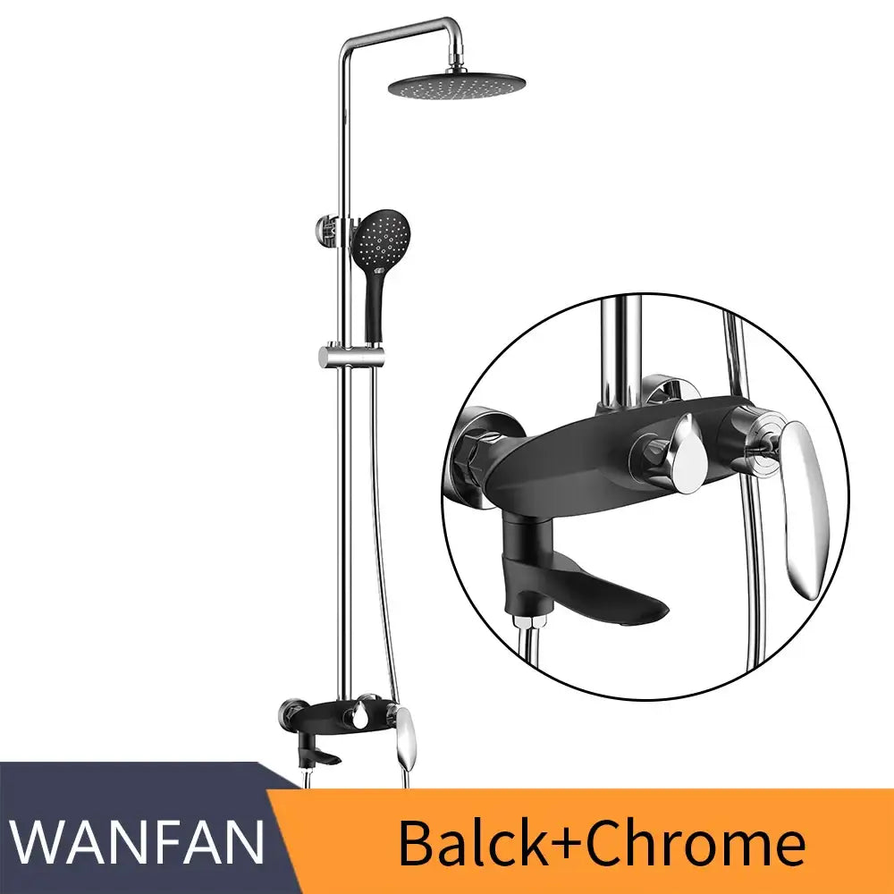 Gold Shower Faucet Set