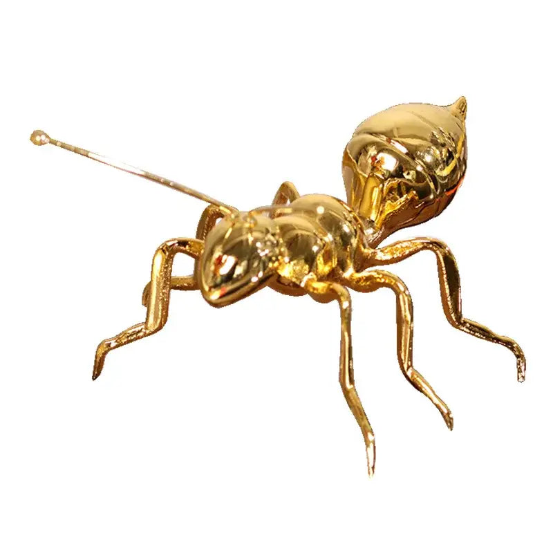Gold Ant Metal Sculpture