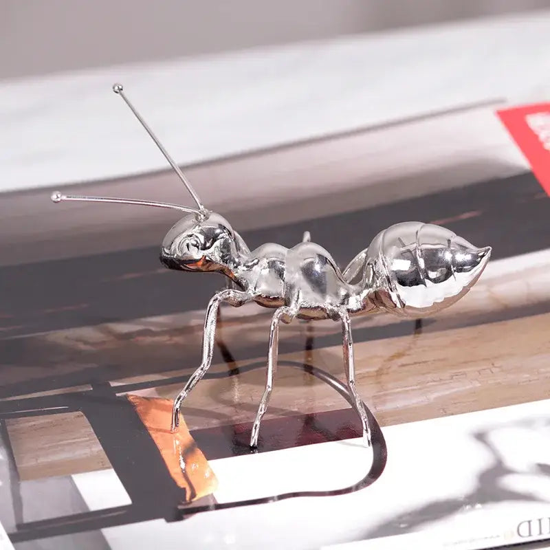 Gold Ant Metal Sculpture