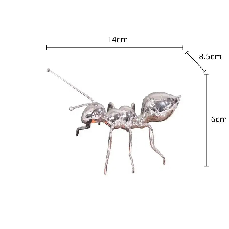 Gold Ant Metal Sculpture