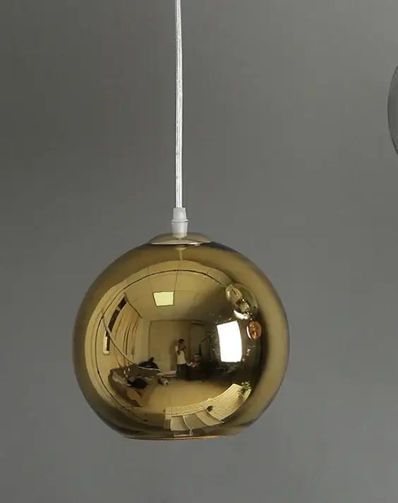Gold Glass Pendant Trio