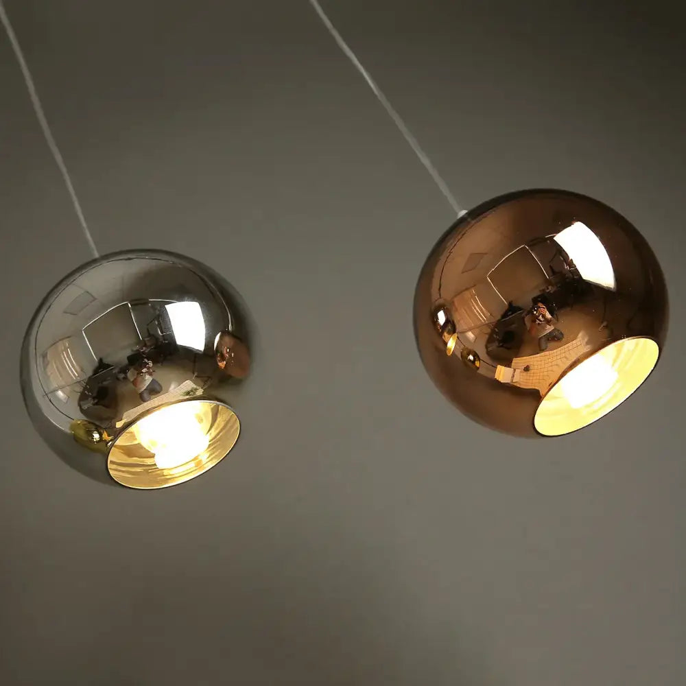 Gold Glass Pendant Trio