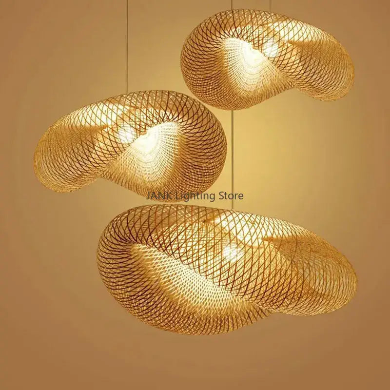 Bamboo Wave Pendant Lamp