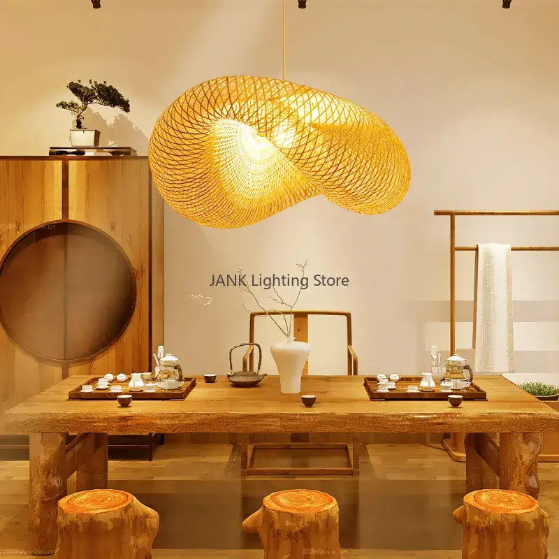 Bamboo Wave Pendant Lamp