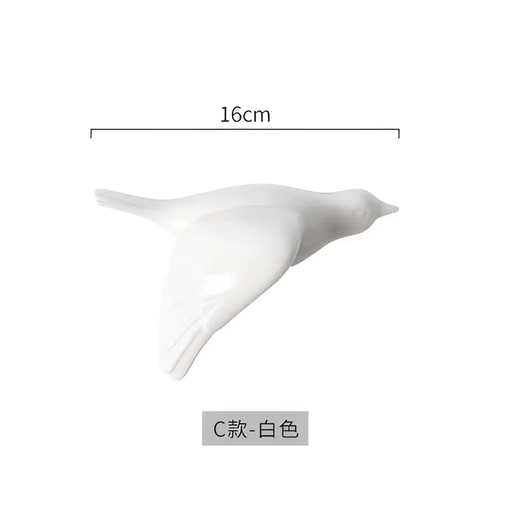 Gold Ceramic Bird Wall