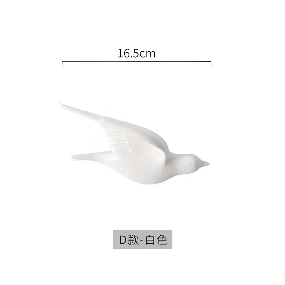 Gold Ceramic Bird Wall