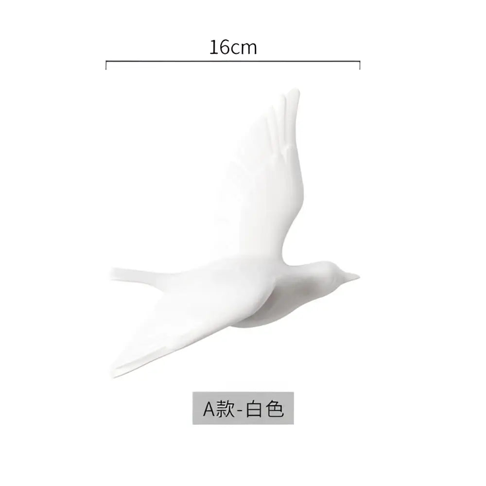 Gold Ceramic Bird Wall