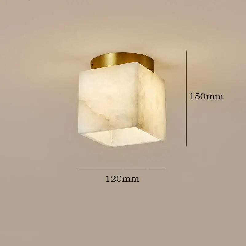 Gold Marble Ceiling Lamp