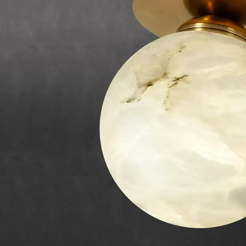 Gold Marble Ceiling Lamp