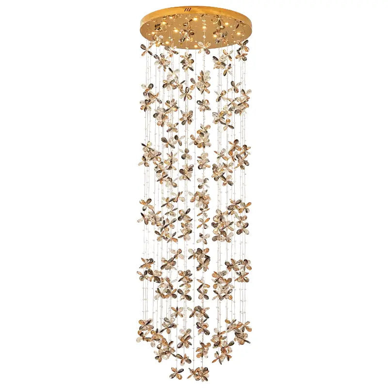 Gold Butterfly Staircase Chandelier