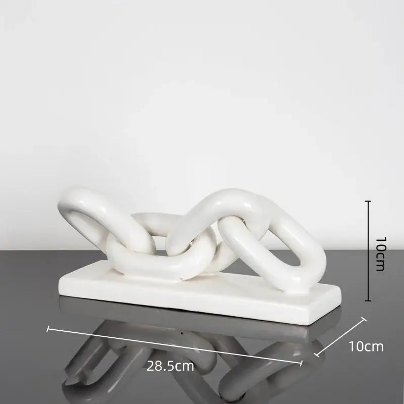Gold Chain Sculpture Figurine