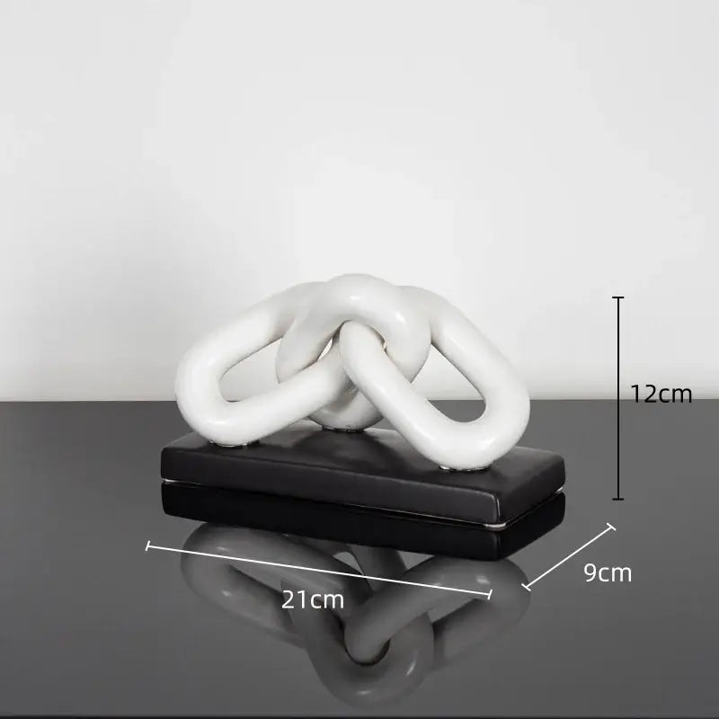 Gold Chain Sculpture Figurine