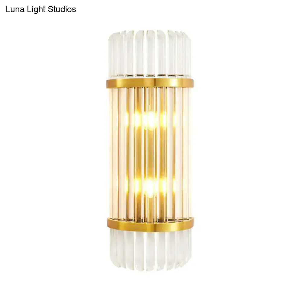 Gold Crystal Wall Sconce Two Size Options