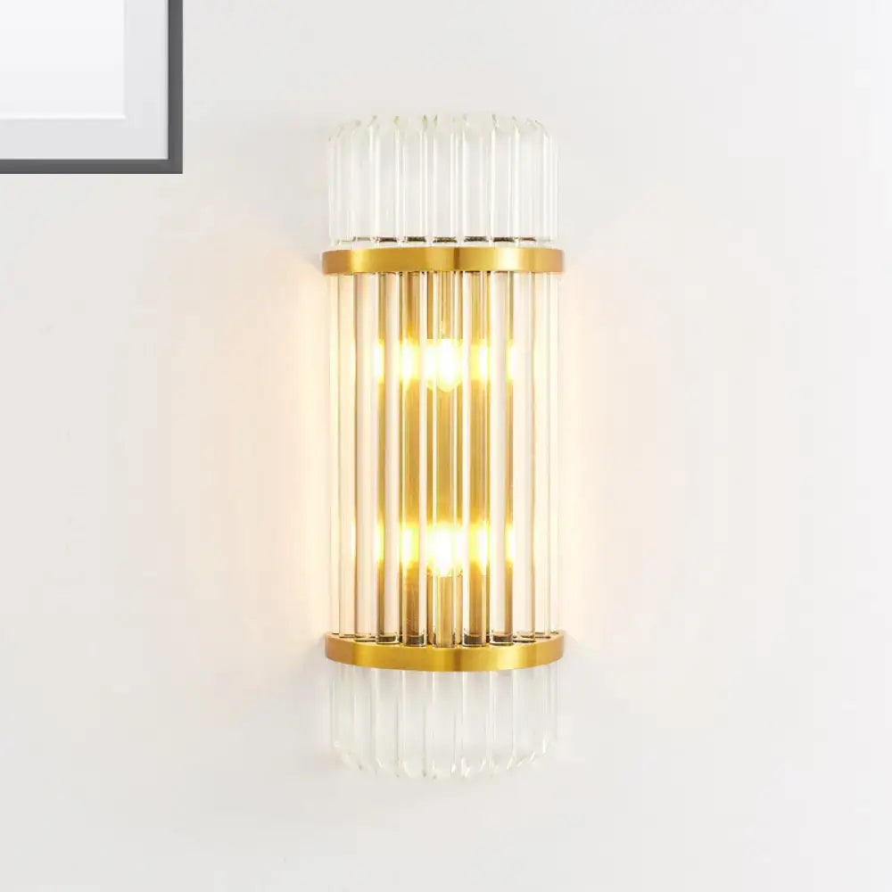 Gold Crystal Wall Sconce Two Size Options