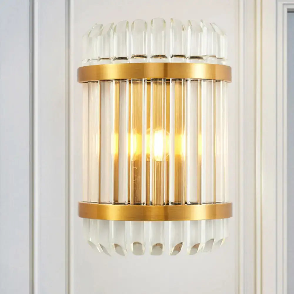 Gold Crystal Wall Sconce Two Size Options