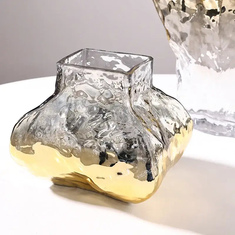 Gold Glass Vase Set