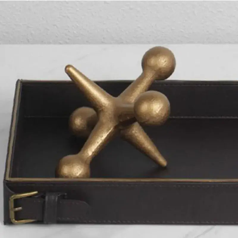 Gold Resin Molecular Sculpture