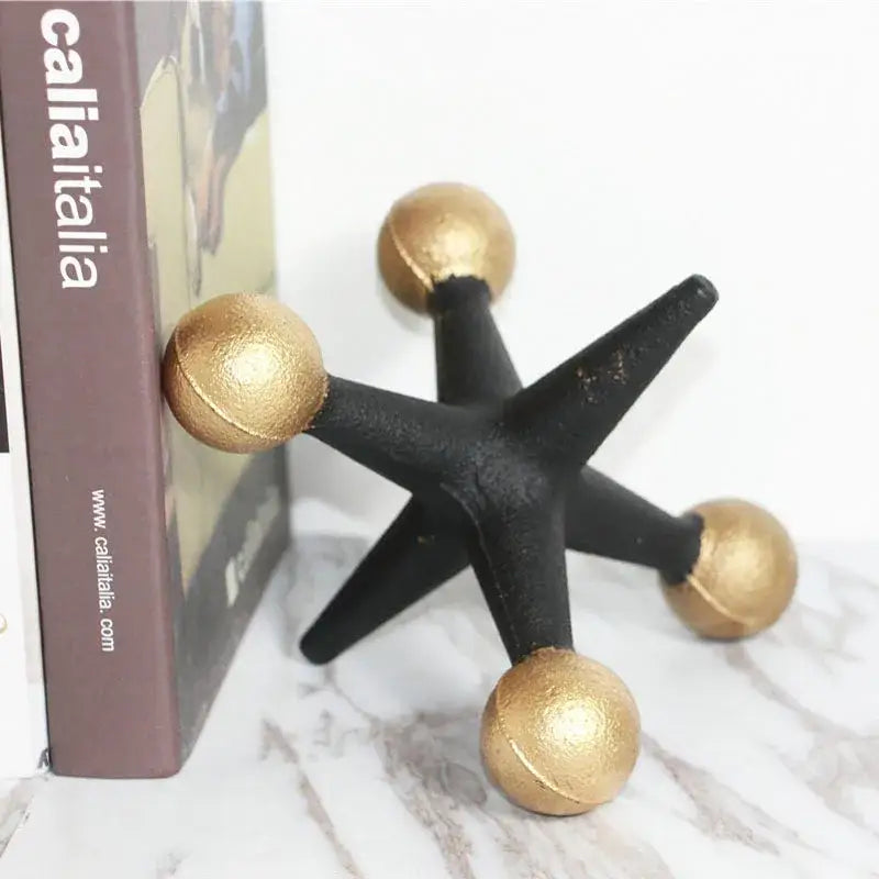 Gold Resin Molecular Sculpture