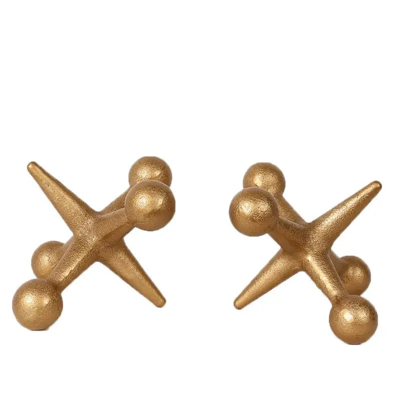 Gold Resin Molecular Sculpture