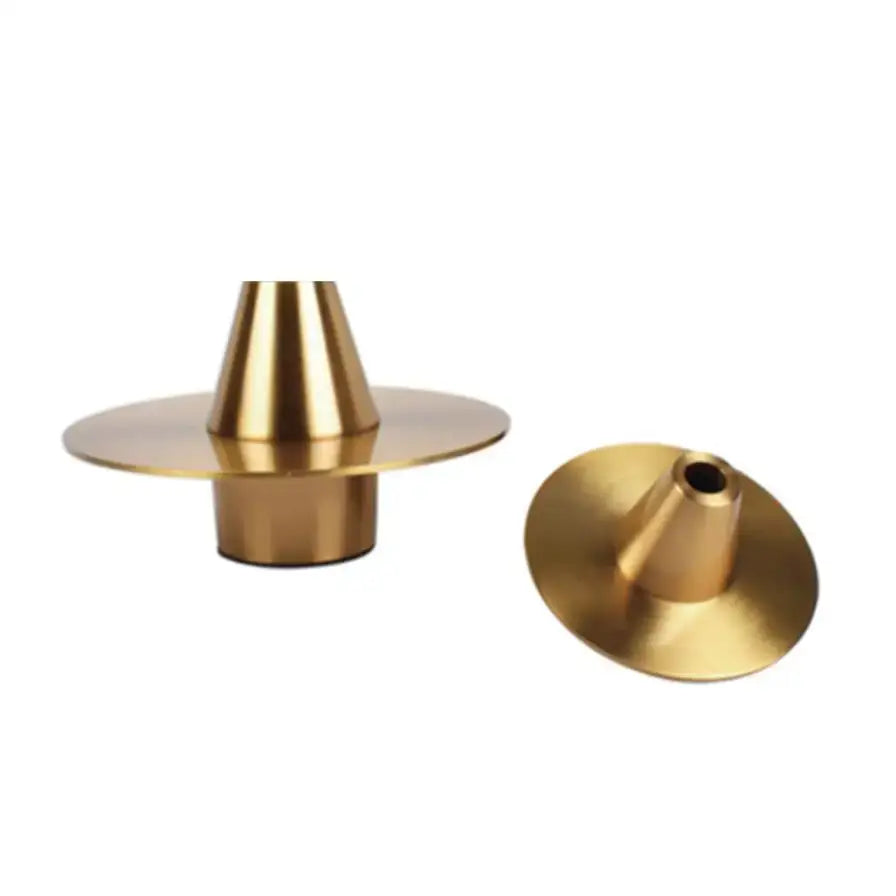 Gold Geometric Metal Vase