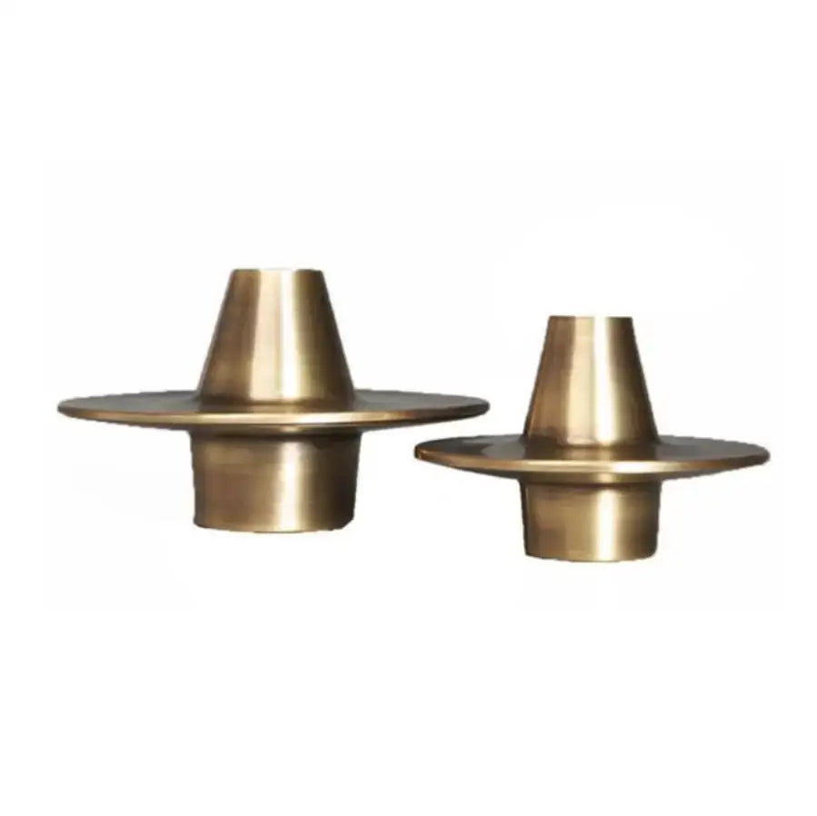 Gold Geometric Metal Vase