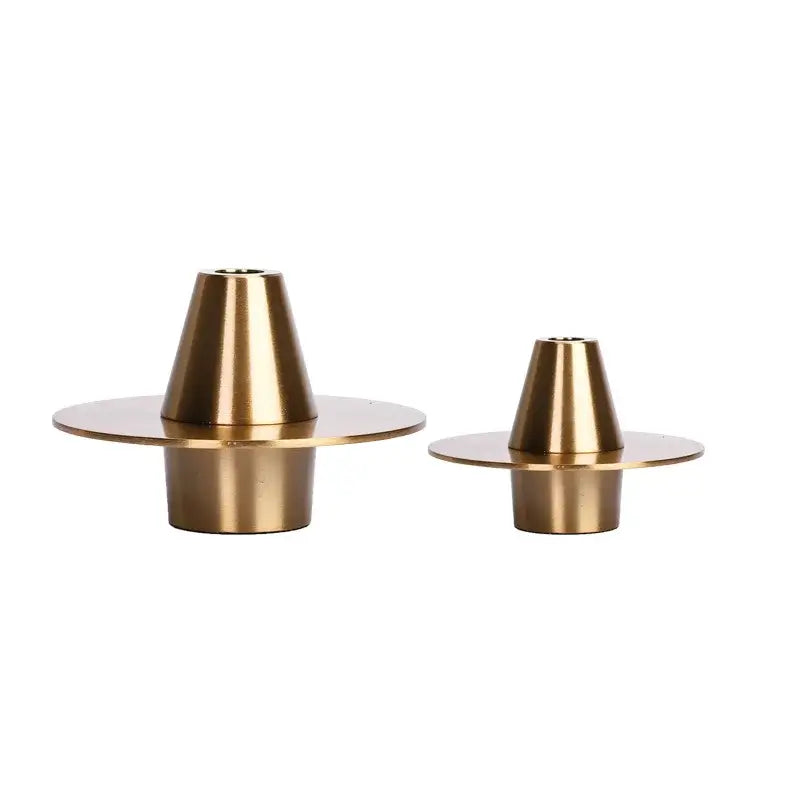 Gold Geometric Metal Vase