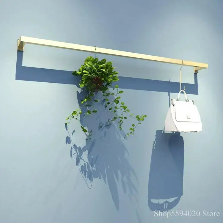 Gold Iron Ladder Shelf