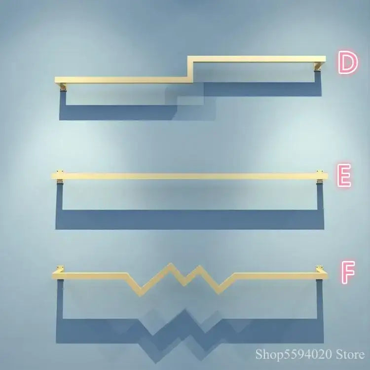 Gold Iron Ladder Shelf