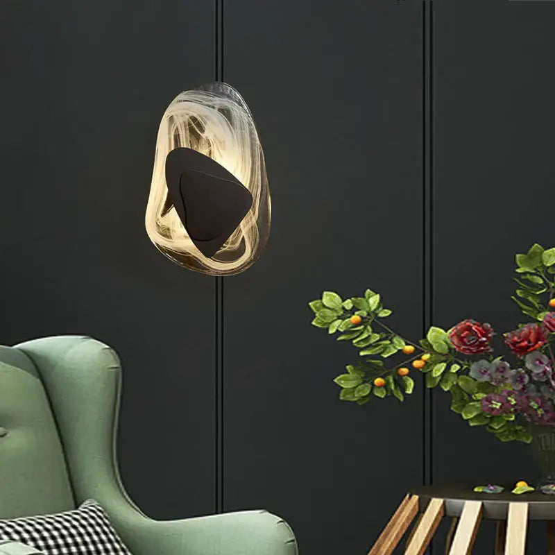 Gold LED Cloud Wall Lamp