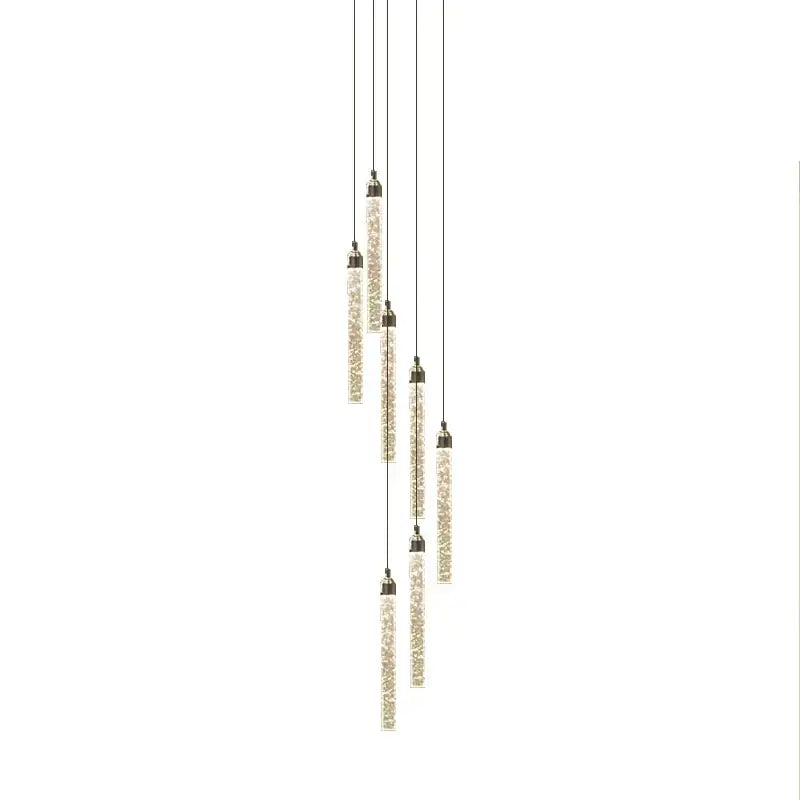 Gold Crystal Chandelier 30-Head for Staircases
