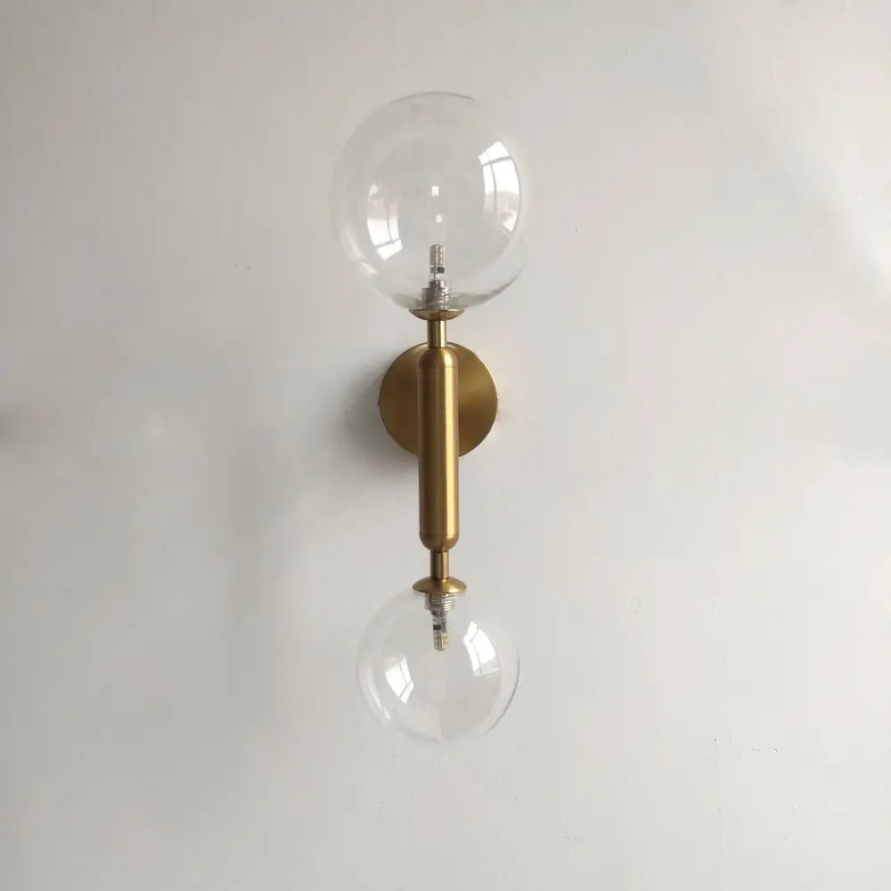 Golden Milky Globe Sconce