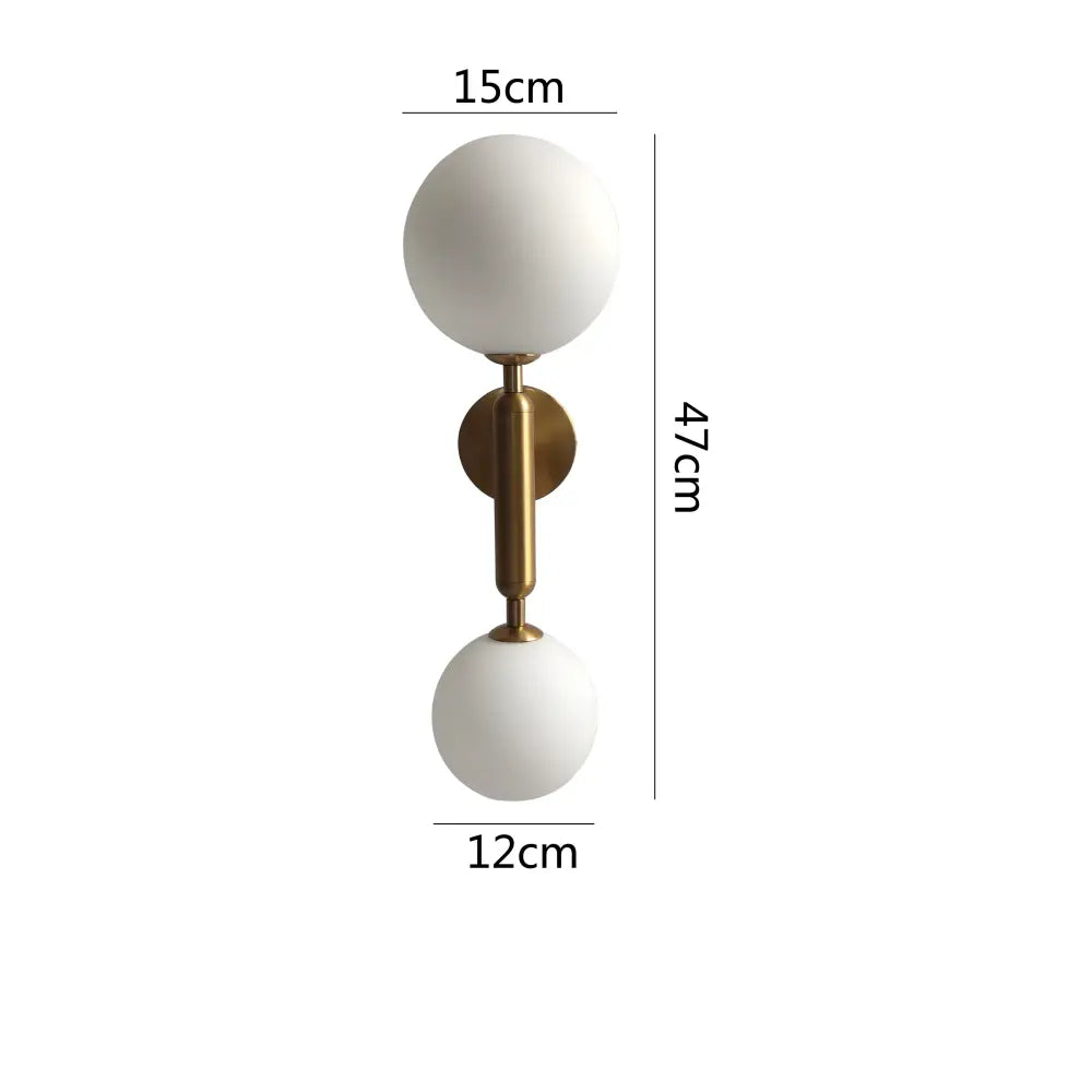 Golden Milky Globe Sconce