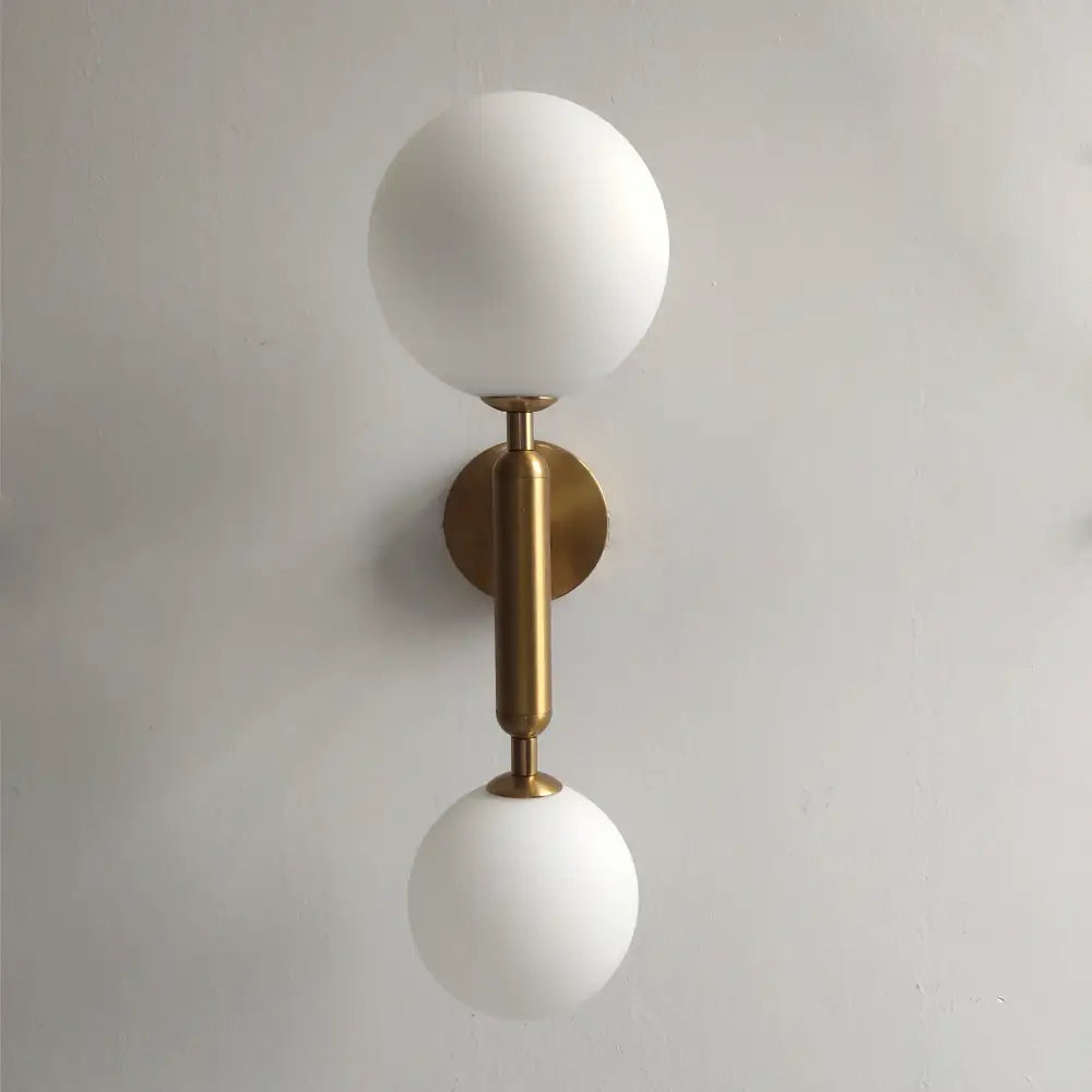 Golden Milky Globe Sconce