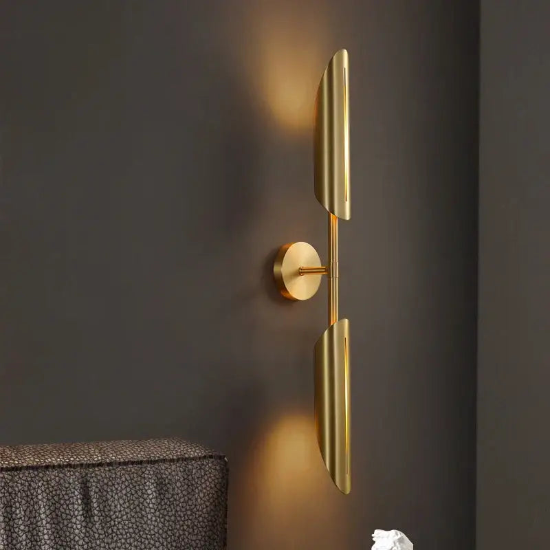 Golden Metal LED Wall Lamp