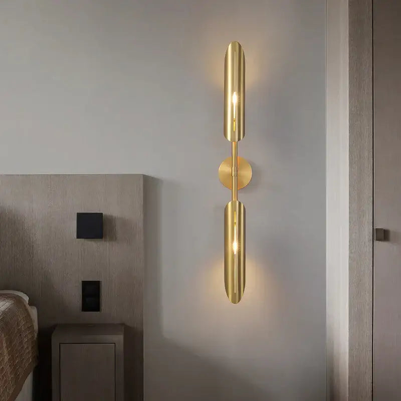 Golden Metal LED Wall Lamp