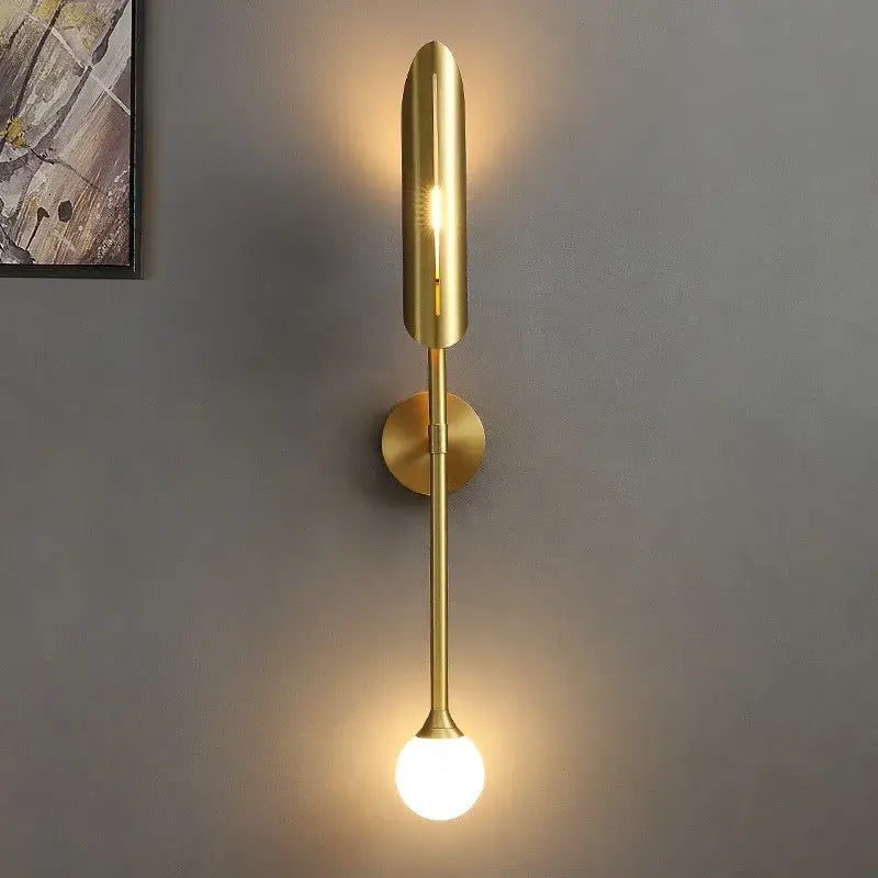 Golden Metal LED Wall Lamp