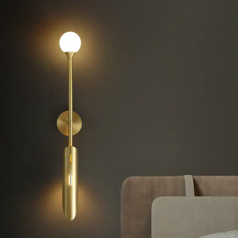 Golden Metal LED Wall Lamp