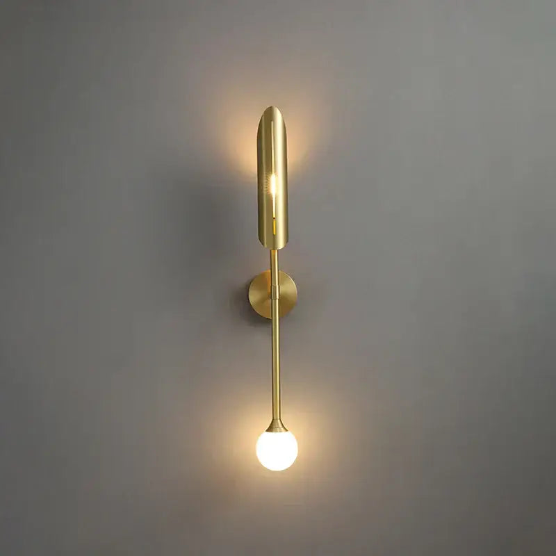 Golden Metal LED Wall Lamp