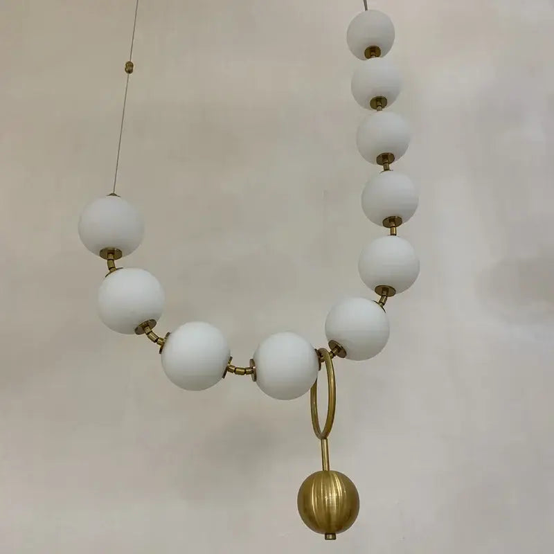Golden Necklace Glass Chandelier