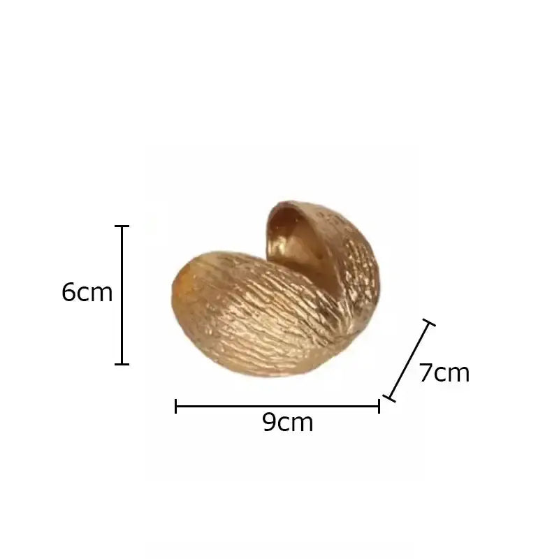 Golden Nut Shell Ornaments